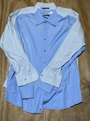 Gucci Cotton Button Down Long Sleeve Shirt Men 17 1/2 @G6 (2 Shirts) - Image 1 of 4