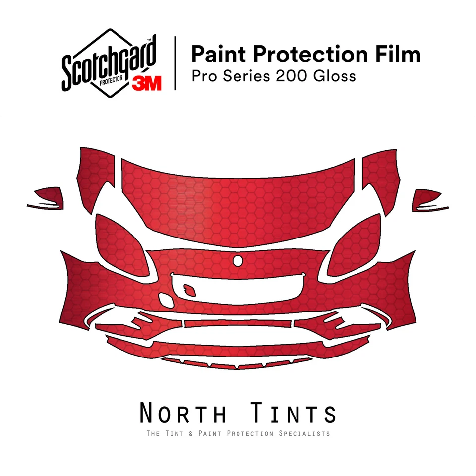 梅赛德斯奔驰 SLC 2017 - 2020 3M PRO 系列预切油漆保护膜透明文胸 — 第 1/4 张图片