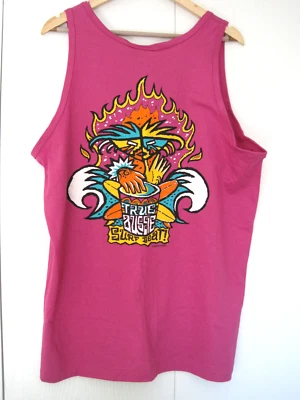 New Vintage SURF ODYSSEY Tank Top True Aussie Pink Centra 1992 90's Size L NWT - Image 1 of 4