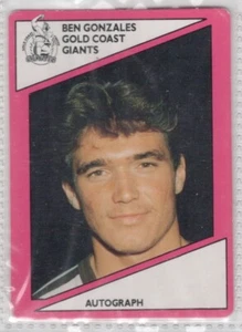 🔥 1988 Scanlens BEN GONZALES  ( GOLD COAST GIANTS ) 123 of 144 🔥 - Picture 1 of 1