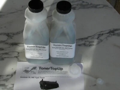 Two Bottle Toner Refill for Goldstar GL GLX 630 660 Workcentre Pro 610 6R00833 - Image 1 of 2