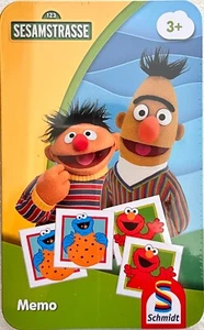 Sesame Street Memo Metal Tin Schmidt Travel Game Card Game Children's Game 51451 - Picture 1 of 9