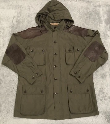 VTG Charles F Orvis Men’s L Leather Trim Field Jacket Barn Safari Hunting Coat - Image 1 of 4