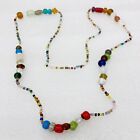 Nwot‼ Colorful Glass Beaded 27" Long Necklace Hippie Boho Surfer New • Free S/h‼