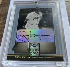 Tony Gwynn 2005 Donruss Greats Autograph