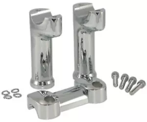Chrome Plated Top Clamp & 5" Risers 2008/2017 Fat Bob FXDF (41058) - Imagen 1 de 1