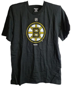 Boston Bruins Youth Black Yellow Home Primary "Distressed" Logo T Shirt XL 18/20 - Picture 1 of 5