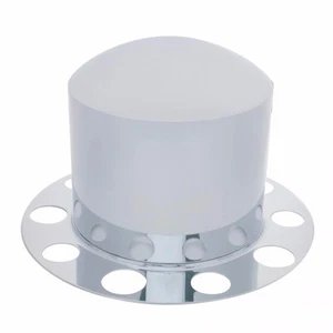 Dome Chrome Rear Axle and Hub Cover 2 Piece Kit - Steel Wheel - Picture 1 of 1