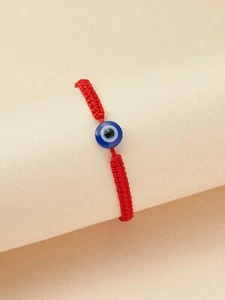 String Red Greek Evil Eye Bracelet for Women Men Charm Braided Lucky Bracelet - Picture 1 of 3
