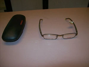 New CARRERA CHILDRENS 7510 eyewear Frames 46 17 130 w/case brown/yellow - Picture 1 of 8