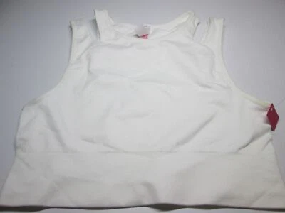 Sujetador Xhilaration Talla S Blanco Inalámbrico Sin Forro Correas Anchas Pullover Sin Costuras Foto 1 de 4