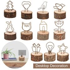 Base Wedding Supplies Wooden Clamps Stand Place Card Photos Clips Picture Frame
