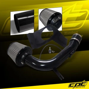 For 08-14 Impreza WRX/STI 2.5L 4cyl Black Cold Air Intake + Stainless Air Filter - Foto 1 di 1