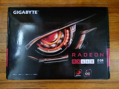GIGABYTE AMD 910486-002 Radeon RX 460 2GB  GDDR5 PCI Express CIB Complete in Box - Image 1 of 4