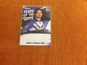 NRL 2019 TRADERS FACES OF THE GAME JEREMY MARSHALL-KING FG 10/64 BULLDOGS. - Picture 1 of 1