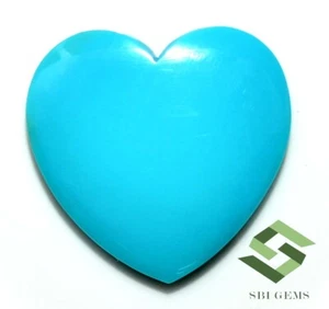 15,54 CTS Natural Bella Durmiente Turquesa Forma de Corazón Cabujón 22x22 mm Gemas - Imagen 1 de 5