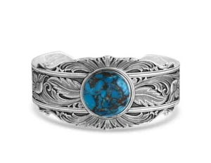 Montana Silversmiths Bracelet Womens Sheridan Turquoise Stone BC5078 - Picture 1 of 1