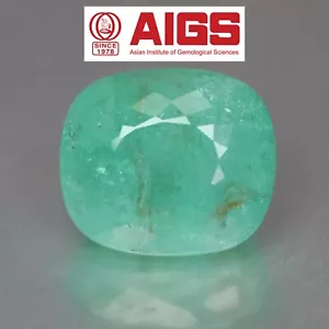 7,20 CT AIGS zertifiziert! Neon Grünlich Blau Kupfer Lager Paraiba Turmalin - Bild 1 von 11