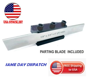 T TYPE LATHE PARTING TOOL CLAMP CUT OFF TOOLS 3/4" HSS BLADE 12mm SHANK -USA - Picture 1 of 4