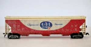 Tyco 3-Bay Center Flow Hopper ~Weathered ~ C&H Sugar Rd# UP 960082 - HO - Picture 1 of 13