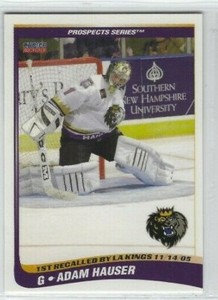 2005-06 Manchester Monarchs (AHL) Series 2 Adam Hauser (goalie) 