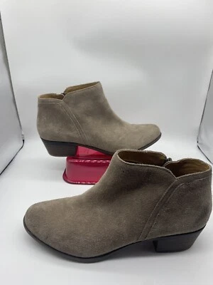 Botín al tobillo Lucky Brand Barstyn para mujer 10M botas de gamuza tostadas tacón cremallera lateral Foto 1 de 4