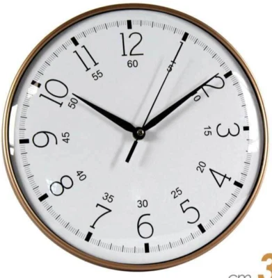 OROLOGIO DA PARETE MURO TONDO SILENZIOSO DESIGN MODERNO CHIC VINTAGE 31*4cm - Immagine 1 di 4