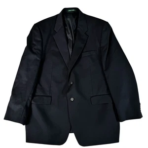 Abrigo deportivo Lauren Ralph Lauren negro de dos botones de ventilación única para hombre 46 regular - Imagen 1 de 24