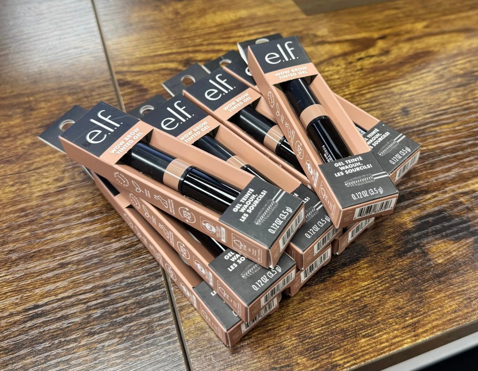 e.l.f. Wow Brow Gel, Volumizing, Buildable, Wax-Gel Hybrid Pack of 10 Taupe - Image 1 of 2