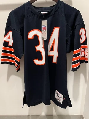 Camiseta deportiva Walter Payton 1985 Chicago Bears Mitchell & Ness azul marino auténtica talla 40 M Foto 1 de 4