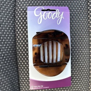 Goody Large Sleek Updo Kimberly Claw Clip Brown NEW - Picture 1 of 2