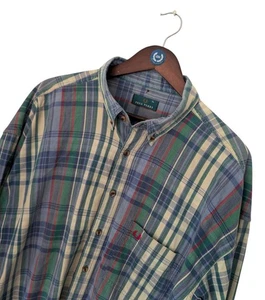 Men's FRED PERRY London RARE Vintage 90's CHECK Pattern Shirt LOOSE XL-XXL *VGC* - Picture 1 of 9