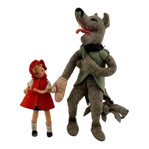 BAPS Puppen Rotkäppchen großer böser Wolf von Arps & Hilde Bartel 40er Jahre - Bild 1 von 16