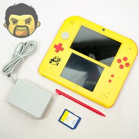 Nintendo 2DS Super Mario Maker 3DS Console LImited Edition Yellow & Red Bundle