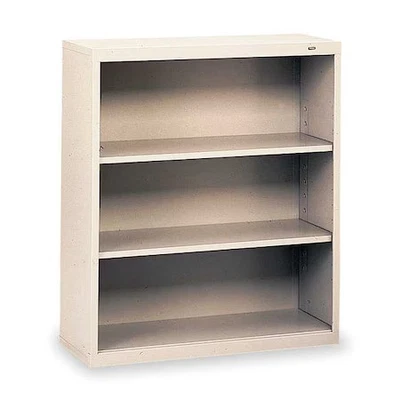 Tennsco B-42Lg 3-Shelf Stationary Bookcase, 40"X34-1/2" Light Gray - Image 1 of 3