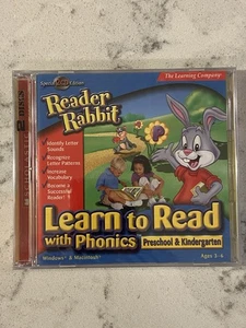 Reader Rabbit Learn to Read Phonics Preschool Kindergarten Ages 3-6 New Sealed - Picture 1 of 2