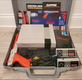 Nintendo NES Action  Set complete with Manuals and case - MINT CONDITION