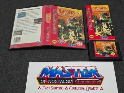 Sega Genesis DINOSAURS FOR HIRE CIB Complete Case Box Game Rare - Image 1 of 2