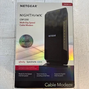 Netgear Nighthawk CM1200 Multi-Gig Speed Cable Modem - Afbeelding 1 van 22