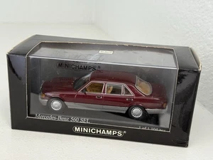 Minichamps 1:43 PMA diecast Mercedes Benz 560SEL dark RED limited 1 of 1104 - Picture 1 of 8
