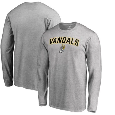 Men's Ash Idaho Vandals Proud Mascot Long Sleeve T-Shirt - Image 1 of 3