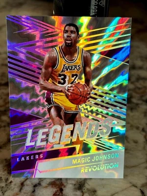 2024-25 Panini Revolution Magic Johnson LEGENDS Lightning /175 Los Angeles - Image 1 of 2