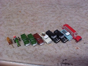 1950 & 1954 Ford Pickup Trucks - A Tractor & A Fire Engine in N scale - Picture 1 of 9