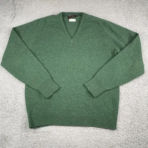 Vintage Alan Paine Pullover Herren Gr. 40 Grün 100% Lammwolle Strick England Made - Bild 1 von 12