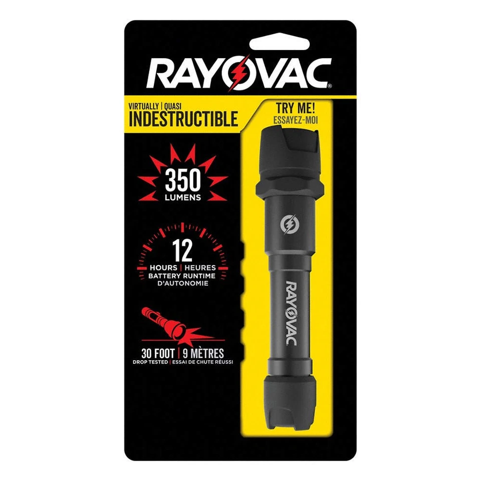 Lanterna LED RAYOVAC, bateria AA, preta 506L98 - Imagem 1 de 1