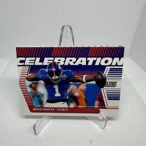 Malik Nabers Celebration 2025 Panini Score Football Card #C-MNA New York Giants - Foto 1 di 1