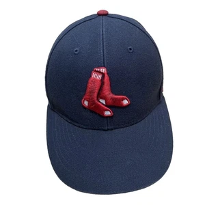 47 Brand MLB Boston Red Sox Adjustable Hat Navy Red Socks Embroidered Logo Blue - Picture 1 of 22