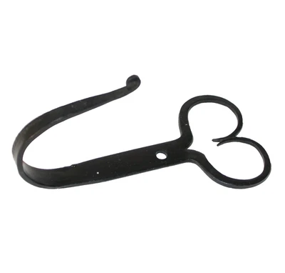 GANCHO de pared CORAZÓN primitivo de hierro forjado a mano de colección Country Folk rústico Foto 1 de 4