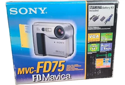 Vintage Sony Mavica 0.3 MP Floppy Disk Digital Floppy Disk Camera (MVC-FD75) - Image 1 of 1