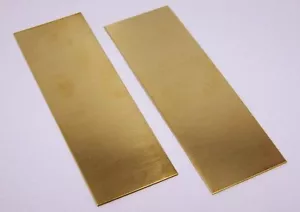 Raw Brass Sheet, Bracelet Cuff Blanks 6" x 2" 20ga Package Of 2 - Picture 1 of 1